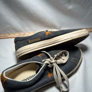 Converse One Star Estrella Edition Navy and Mustard Sneakers